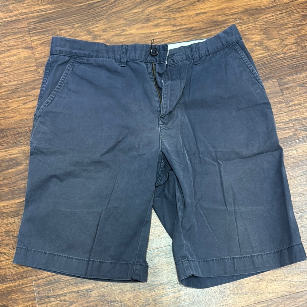Tommy Hilfiger Dark Blue Flat Front Shorts